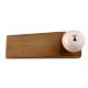 Cream Pink Crackle Crackle Wooden Door Stopper